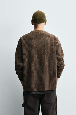 RIBBED SLOGAN SWEATER - Zara фото 3