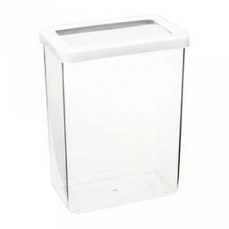 Банка для сыпучих продуктов пластмассовая Степ 2,5л, 16х10х21см, белый (Россия) - Домашняя мода фото 5