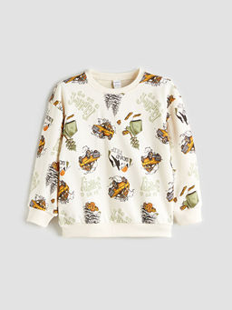 Bisiklet Yaka Erkek ?ocuk Sweatshirt