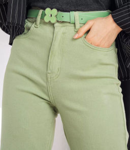 Джинсы #МСК5786 (1), фисташковый