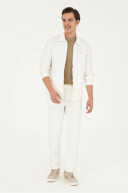 Мужские спортивные штаны цвета экрю