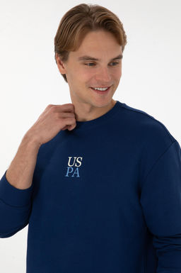 Erkek _ndigo Basic Sweatshirt Sepette S_rpriz _ndirim - U.s. polo assn фото 2