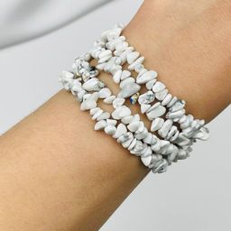 Бусины для украшений из Говлита крошка - Радуга самоцветов фото 2