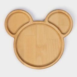 Менажница Adelica «Микки», 3 секции, 25×23×1.8 см, пропитана минеральным маслом, в подарочной коробке, дерево берёза