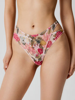Infinity / Трусы стринги-бразилиано жен. Olavo розовый принт - Infinity Lingerie фото 4