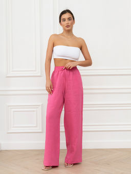 Брюки женские Лён Бежевый - Modamica фото 8