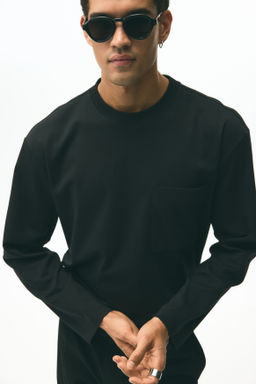 Camiseta de manga larga en punto Loose Fit - H&m фото 7