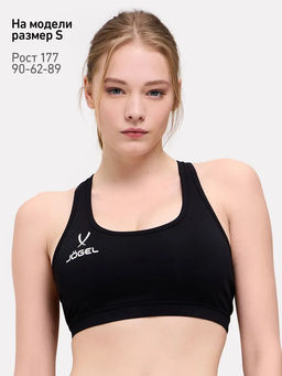 Бра тренировочное JOGEL DIVISION PerFormDRY Training Bra W, черный