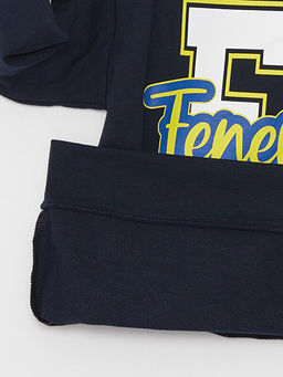 Fenerbah?e Bask?l? Uzun Kollu Erkek ?ocuk Hoodie - Waikiki фото 2