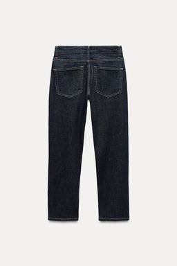 ZW COLLECTION RELAXED SLIM FIT MID-RISE JEANS - Zara фото 9