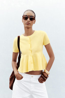 PEPLUM CARDIGAN - Zara фото 7