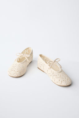 CROCHET BALLET FLATS - Zara фото 11