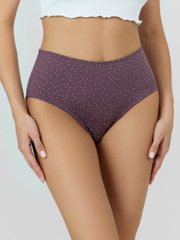 Цена за 2 штуки! Трусы макси женские фиолетовые в горошек - Mark formelle фото 2