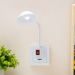 Бра в розетку "Сиона" LED 2Вт белый 10х6х26,5 см