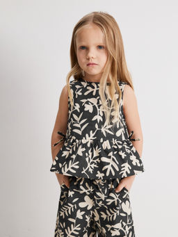 ACOOLA / Блузка детская для девочек Ruse черный принт