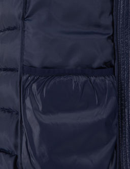 Lacivert Kap__onlu Kapitone Mont