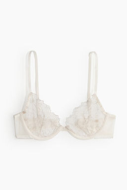 Sujetador de aros demi bordado sin acolchado - H&m фото 4