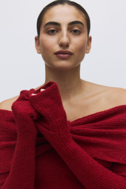 Jersey off-the-shoulder - H&m фото 7