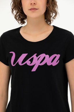 Женская черная футболка с круглым вырезом Неожиданная скидка в корзине - U.s. polo assn фото 14