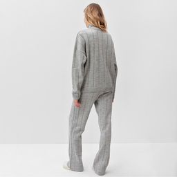 Костюм женский (джемпер, брюки) MINAKU: Knitwear Collection, размер 42-44, светло-серый