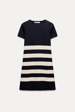 STRIPED KNIT SHORT DRESS - Zara фото 4