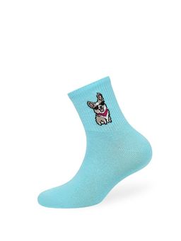OMSA kids Calzino 21P73 с рис.на резинке (Корги) - Blu Сhiaro