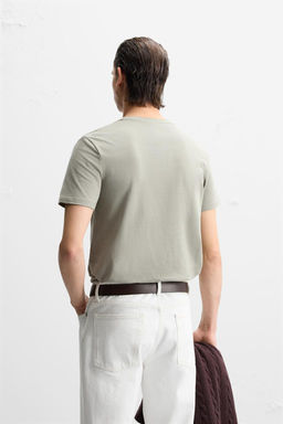 BASIC SLIM FIT T-SHIRT - Zara фото 28