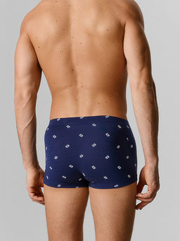 Цена за 2 штуки! Трусы боксеры мужские синие с узором - Mark formelle фото 3