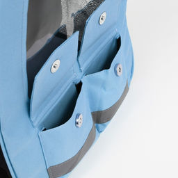 Рюкзак для переноски животных с окном для обзора, голубой - Пижон фото 6