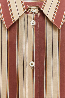 STRIPED SHIRT WITH BACK TAB - Zara фото 8