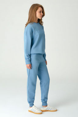 Арт. 2520/3 Костюм с брюками женский 44-52 (5 шт) Цвет:верх-голубой,низ-голубой - Калинка фото 10