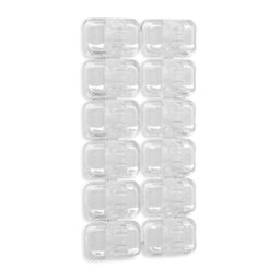 Цена за 3 шт. Держатель самоклеящийся для проводов и гирлянд ТУНДРА krep, прозрачный, 12 шт.