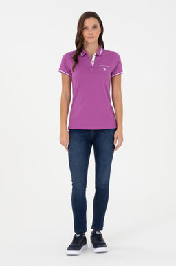 Женская фиолетовая футболка Неожиданная скидка в корзине - U.s. polo assn фото 11