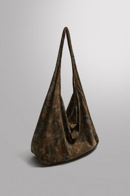 BOLSO SHOPPER NYLON / Marr?n - Zara фото 4