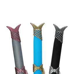 Цена за 12 шт. Ручка - прикол гелевая Кинжал, МИКС - Calligrata фото 5