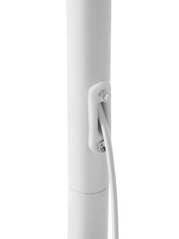 Торшер напольный BayerLux «Атлант», Е27, 40 Вт, подставка камень, 26×55×185 см, белый