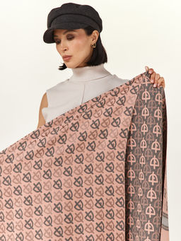 в составе ШЕРСТЬ  и КАШЕМИР Большой, мягкий, теплый  двусторонний палантин - Tantino фото 11