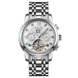 Часы наручные Skmei мужские механические с автоподзаводом M029silver-silver