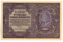 Банкнота 1000 марок 1919 года Польша
