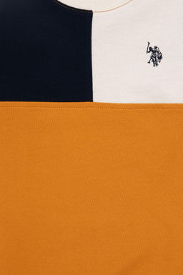 Толстовка горчичного цвета для мальчика - U.s. polo assn фото 3