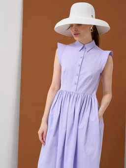 Платье хлопок OD-796-3 сиреневое OD-796-3