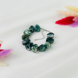 Браслет из Мохового агата 17 см +