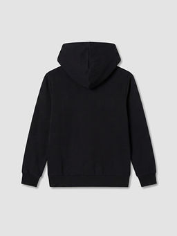 Kap??onlu Erkek ?ocuk Fermuarl? Sweatshirt