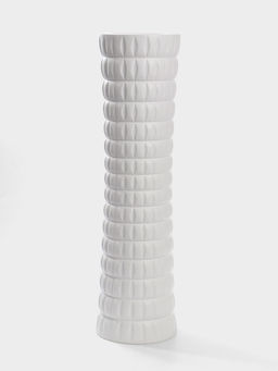 Ваза напольная керамика "Барто" 58х15 см, белый