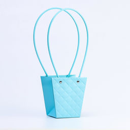 Цена за 10 шт. Сумка для цветов тиснение голубой влагостойкая, 12x12-8x8-12.5 см - UPAK LAND фото 2