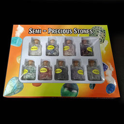 Набор бутылочек с камнями в ассортиментне