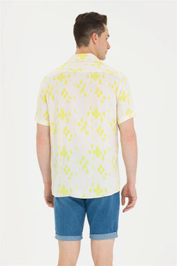 U. S. Polo Assn Мужская рубашка с коротким рукавом цвета экрю - U.s. polo assn фото 14