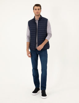 Lacivert Dolgulu Ultra Hafif _i_me Yelek - Pierre cardin фото 4