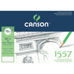 "Canson" Альбом для графики 1557 120 г/м2 A2 42 х 59.4 см на спирали 50 л. C204127410