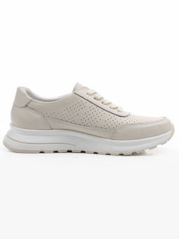 03-C207-2A LT. BEIGE Полуботинки летние женские (натуральная кожа)